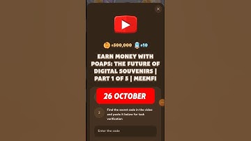 Earn Money with POAPs: The Future of Digital Souvenirs | Part 1 of 5 | MeemFi #memefi #code