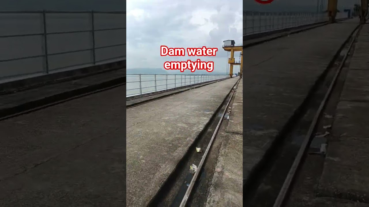 Dam water emptying 