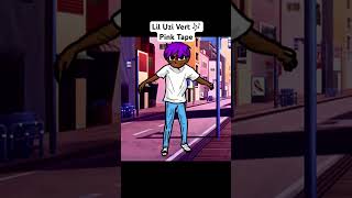 Lil Uzi Vert Pink Tape #liluzivert #pinktape #2danimation #hiphop #shorts #shortsvideo #digitalart