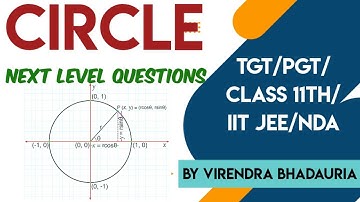 Circle - 2D Coordinate | Conic Section for TGT/PGT/LT GRADE/IIT JEE/CLASS 11/NDA|TGT PGT Maths 2022