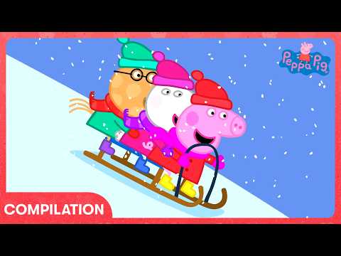 Peppa Pig - Snow Monster Snowball Fight! | WildBrain