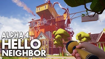 Hello Neighbor Alpha 4 !!GamePlay!! PT-1 (Funny moments)