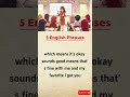 5 English Phrases You’ll Hear Every Day 🔥| Daily English Listening Practice #englishlanguage