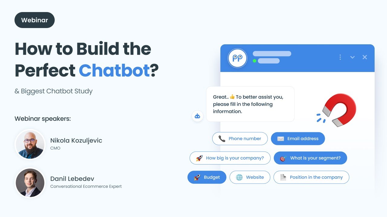 How to build a perfect chatbot 🤖 I  Webinar