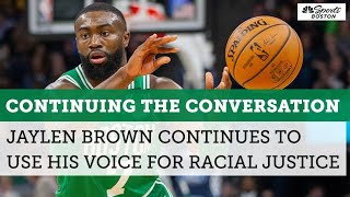 Jaylen Brown continues push for racial justice: \\