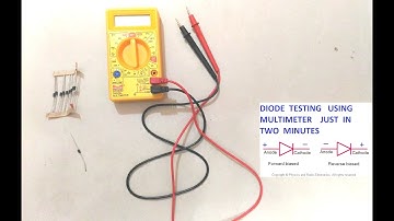 How to test a P-N Junctions Diode  using a Multi meter ??