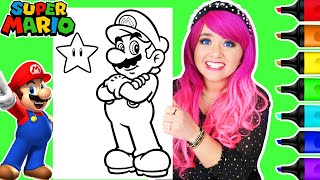 Coloring Super Mario Superstar Coloring Page | Ohuhu Art Markers
