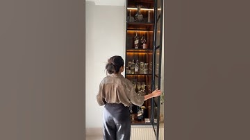 Sleek bar 🍺 cabinet. #design #interior #shorts #explore