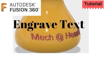 How to wrap text around a curved surface. Autodesk Fusion 360 Tutorial