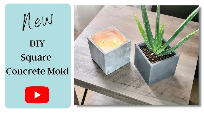 How To Make Concrete Candles Using Homemade Moulds • Craft Invaders