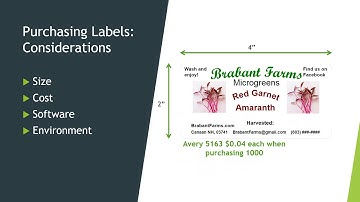 Making Labels for Microgreens (Free Course Video #5)
