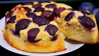 видео: Пирог на Кефире со Сливой 🥧 Все смешал и в Духовку! 🥧 картинка: Пирог на Кефире со Сливой 🥧 Все смешал и в Духовку! 🥧