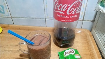 DIY Coke Float Using milo & coke #cokefloat #diy #float #cocacola #milo #milorecipe #coke