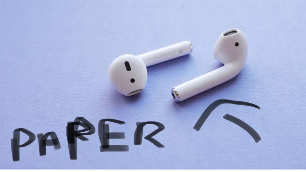 AIRPODS!! Diy AIRPODS made out of paper YouTube