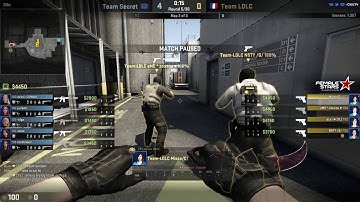 When you are bored during a pause in CS:GO