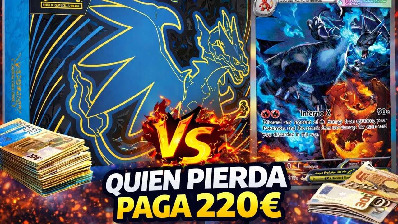 QUIÉN PIERDA PAGA 220€ 💸 Mega Charizard ex Premium Collection 😱🔥#charizard 
