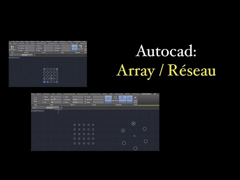 Vidéo: Qu'est-ce que la commande Array dans AutoCAD ?