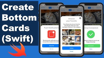 Create Bottom Cards in App (Swift 5) - Xcode 11 - 2020