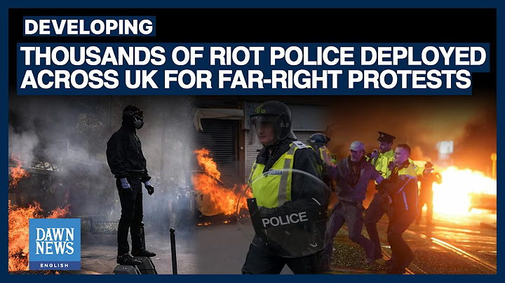 Thousands Of Riot Police On Standby As UK Braces For More Far-Right Protests | Dawn News English
