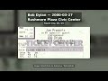 Bob Dylan - 2000-03-27 - Rushmore Plaza Civic Center, Rapid City, SD, US