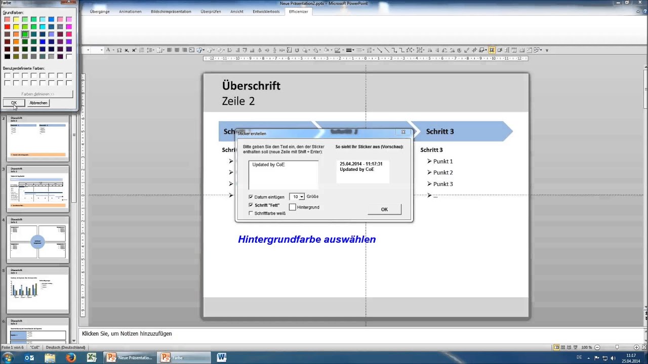 Update Sticker Powerpoint Efficienizer