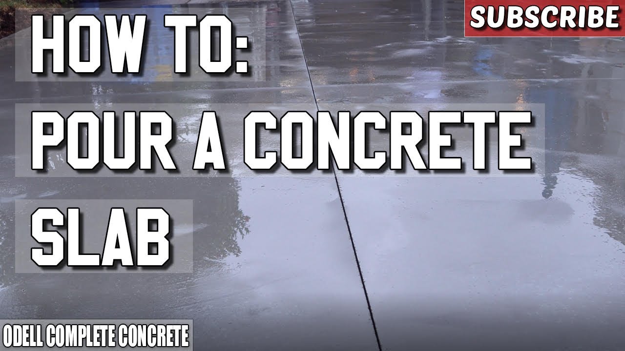 How to Pour a Concrete Slab - YouTube