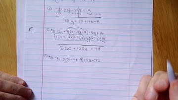 A2 3.6 Solving Systems with 3 Variables - Substitution Method