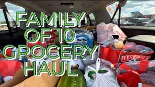 FAMiLY OF 10 GROCERY HAUL