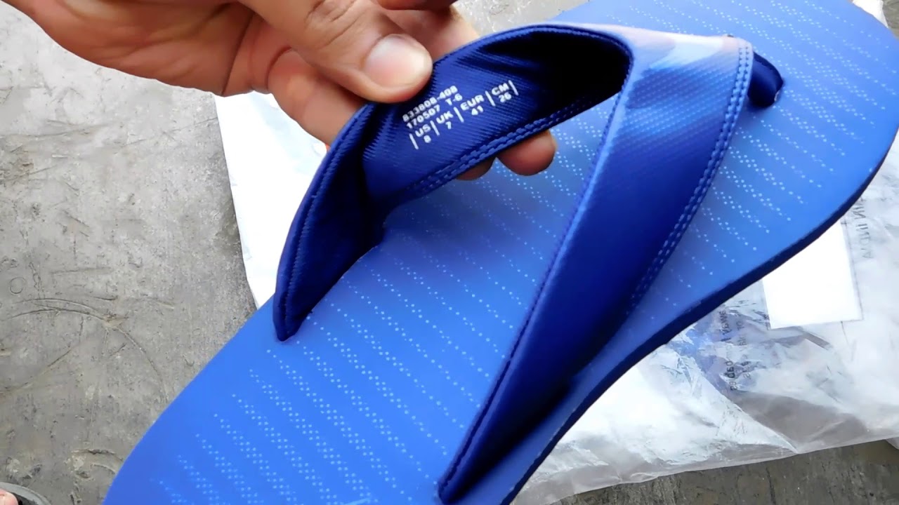Nike Men Blue Solid Chroma Thong Flip Flops/Slippers Unboxing - YouTube