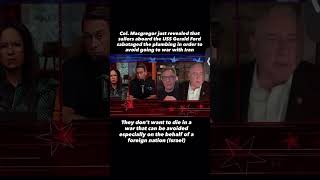 Col. Macgregor just revealed that sailors aboard the USS Gerald Ford sabotaged the plumbing!
