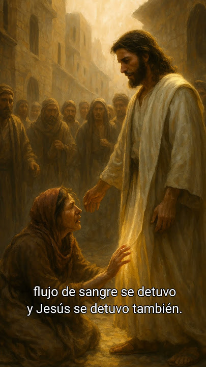 La mujer que tocó a Jesús sin que Él la viera.