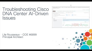 Cisco DNA Center Demo: Troubleshooting AI Driven Issues