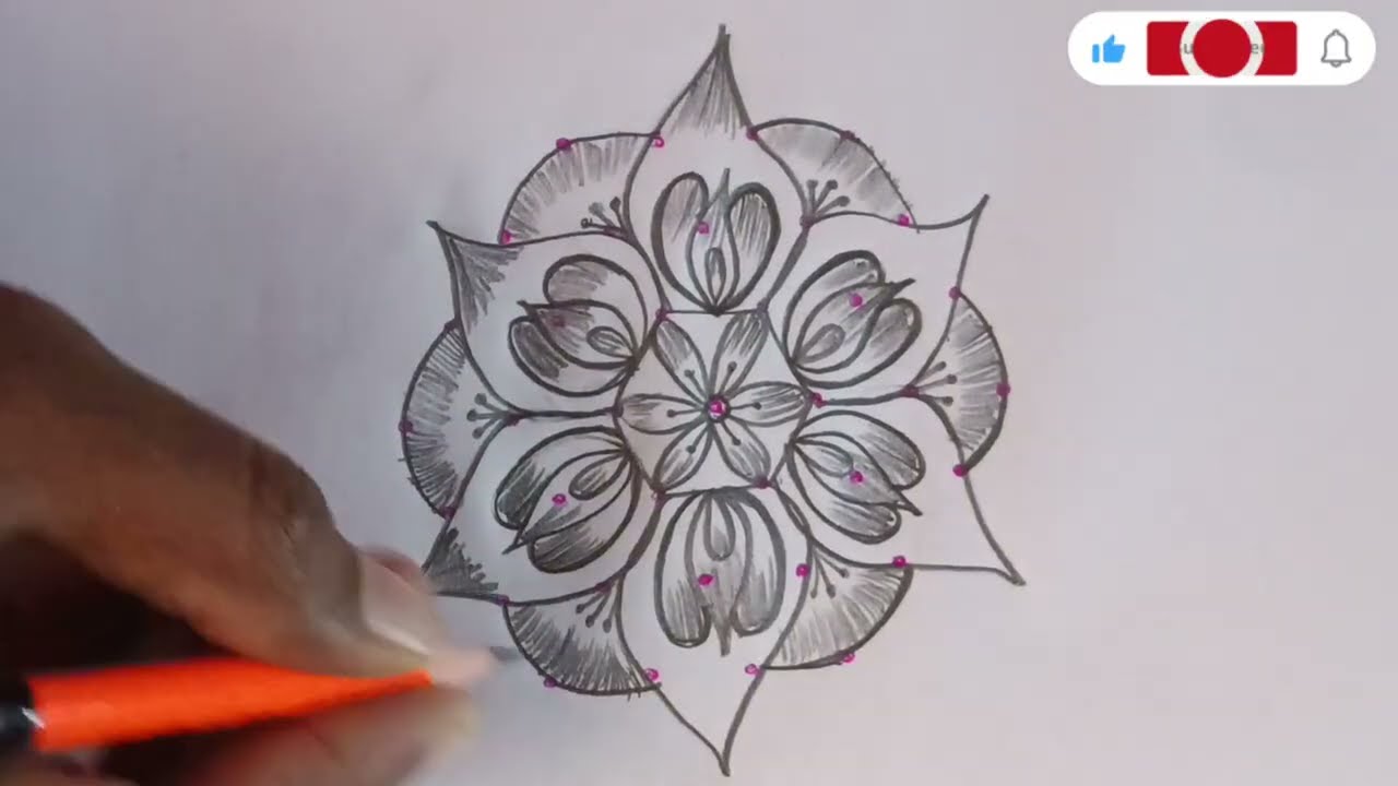 Letest flower rangolidesignes 🌺🌺 pandagamuggulu 🌼 kolam designs 🌹🌹 simplerangoli designs 🌺🌹 