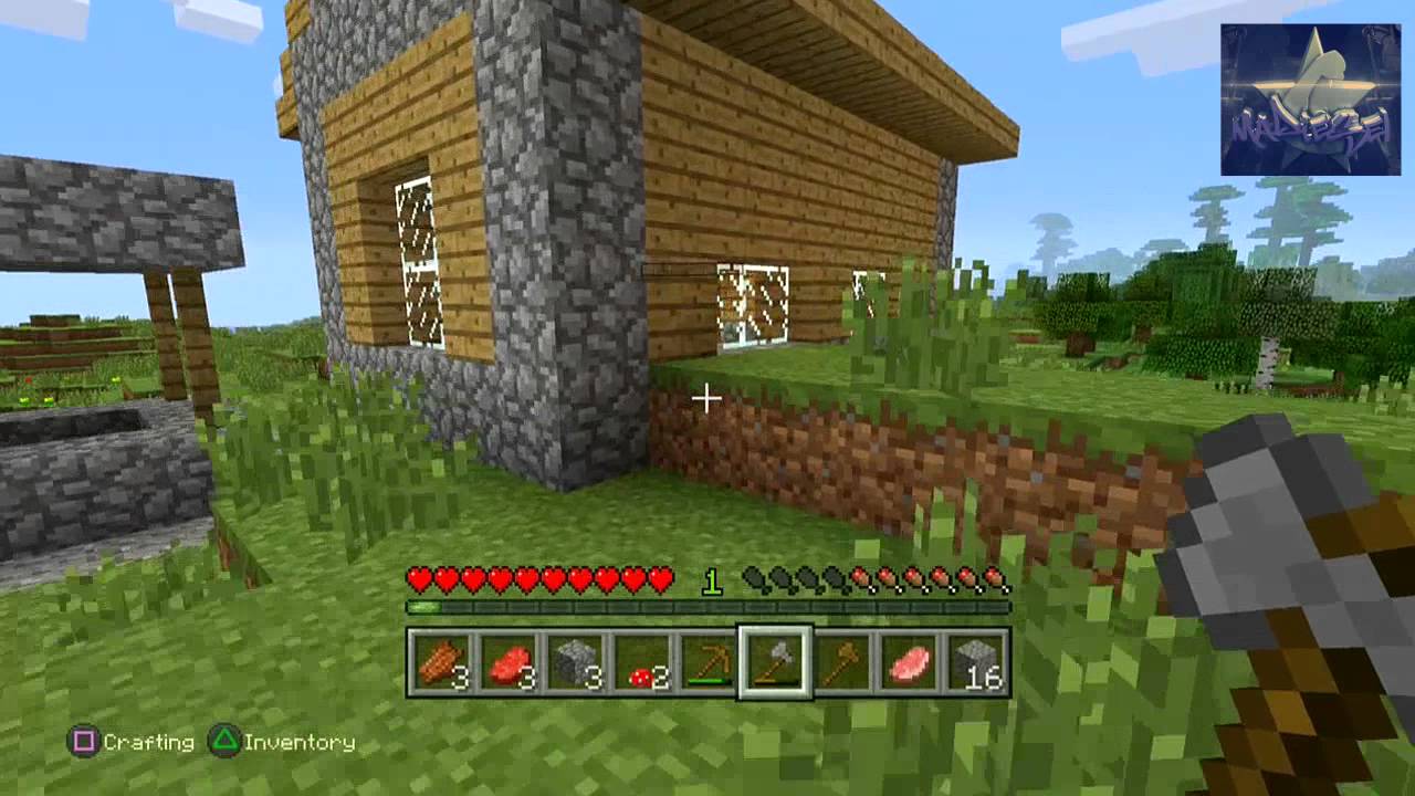 MINECRAFT EP.1 SURVIVING THE FIRST DAY!! (Minecraft ps4 edition) - YouTube