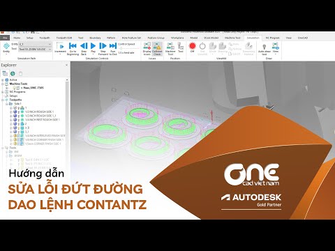 OnCAD | Sửa lỗi đứt đường dao lệnh ContantZ trong PowerMill