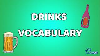 Le Bevande in Inglese -  Drinks Vocabulary  - con traduzione