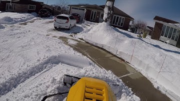 Cub Cadet XT1 Snow Plowing Feb 17, 2021   4K