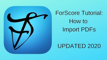 How to Mass Import PDFs to For Score - UPDATED 2020 (Part 1)