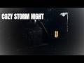 COZY STORM NIGHT ⛈️ | RELAXING RAIN SOUNDS FOR SLEEP, STUDY & FOCUS | DARK AMBIENCE Infinite Loop