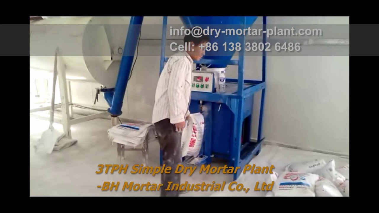 3TPH Simple Dry Mortar Plant Small Dry Mortar Plant Small Skim Coat Production Line