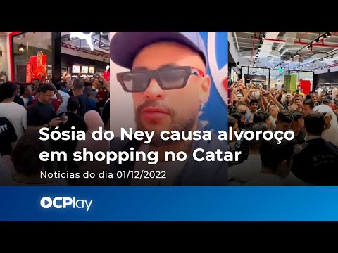 Sósia do Ney causa alvoroço em shopping no Catar