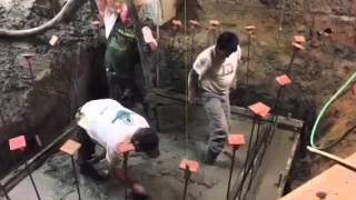 Pacific Maritime Heritage Center - elevator pit cement work