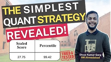 I scored 99.42 percentile in CAT Quant despite weak Math