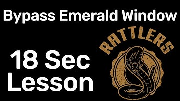 AccuRIP Emerald - Bypass Emerald Windows - 18 Second Lesson