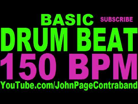 basic-straight-drum-beat-loop-150-bpm-half-hour-long-4/4-metronome