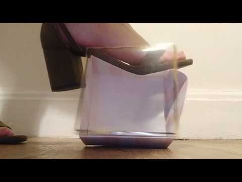 ASMR| box stomp in open heels
