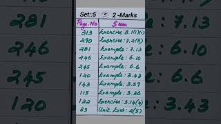 10th Std TN Maths Public Exam Important Two Marks Questions.Set:5