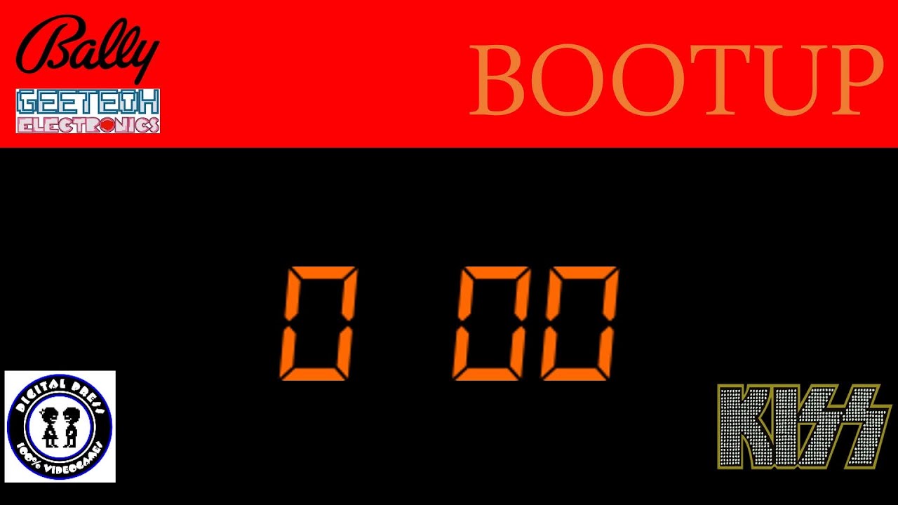 Kiss Pinball W/Geeteoh Sound Board - Bootup