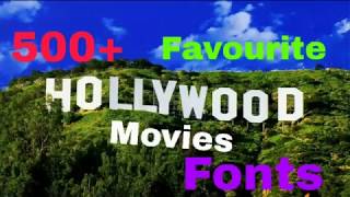 Download favourite movie fonts screenshot 4