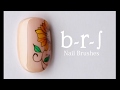【b-r-s color gel liner 手描きネイルアート3】flower art nail